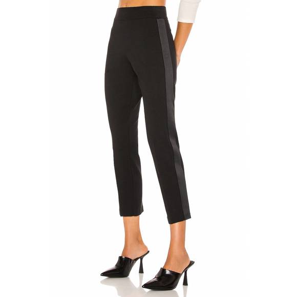 NEW SPANX ponte pant with satin tape in classic black - Picture 1 of 3